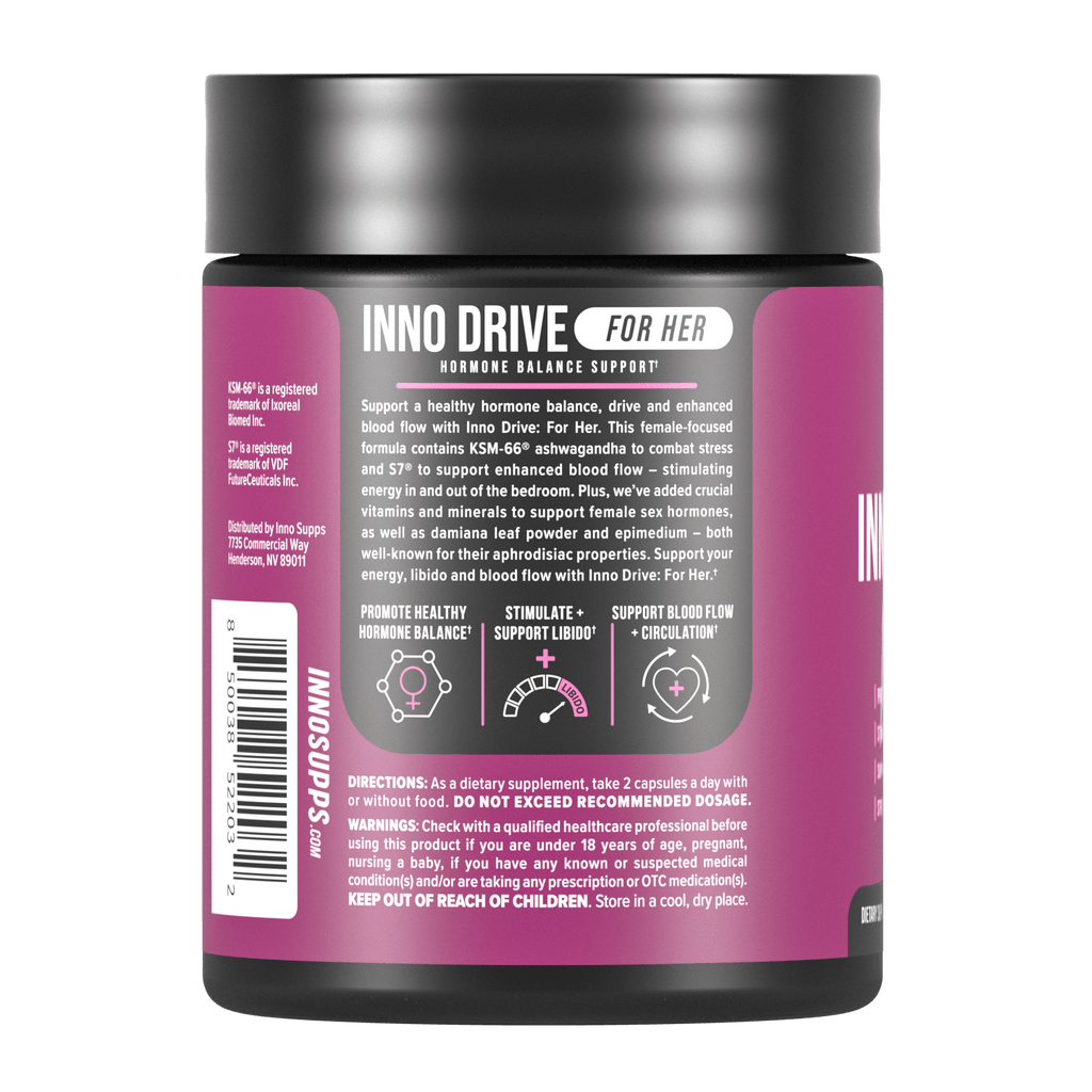 3 Bottles of Inno Drive: For Her + 1 FREE PMS Support