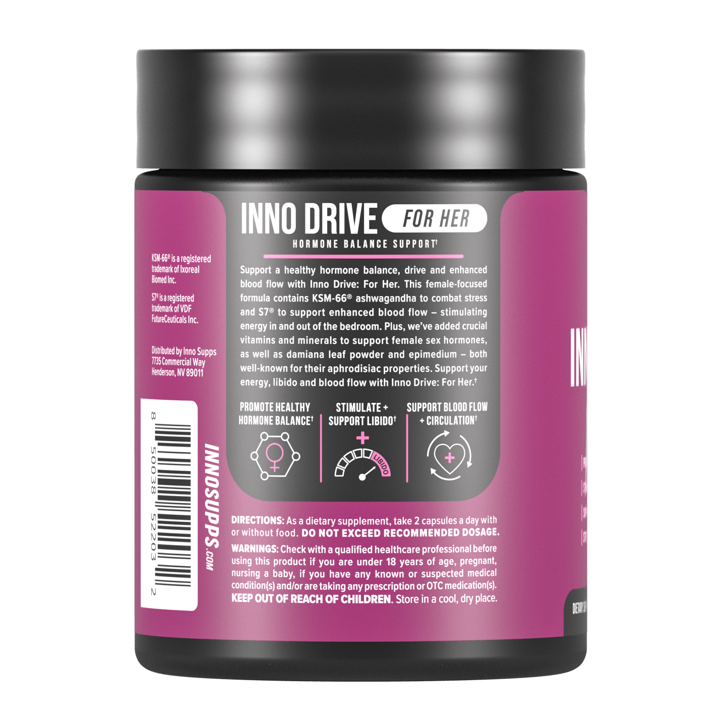 3 Bottles of Inno Drive: For Her + 1 FREE PMS Support