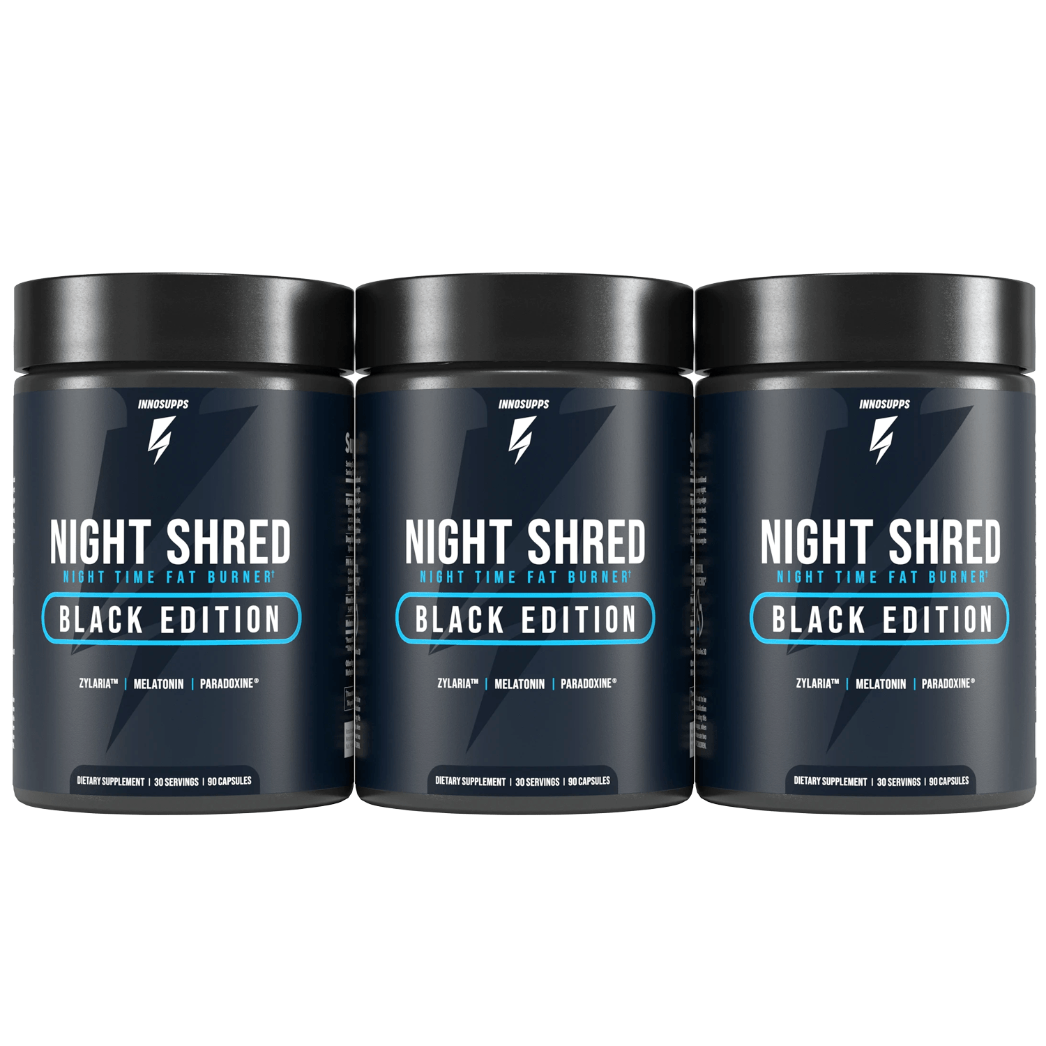 3 Bottles of Night Shred Black