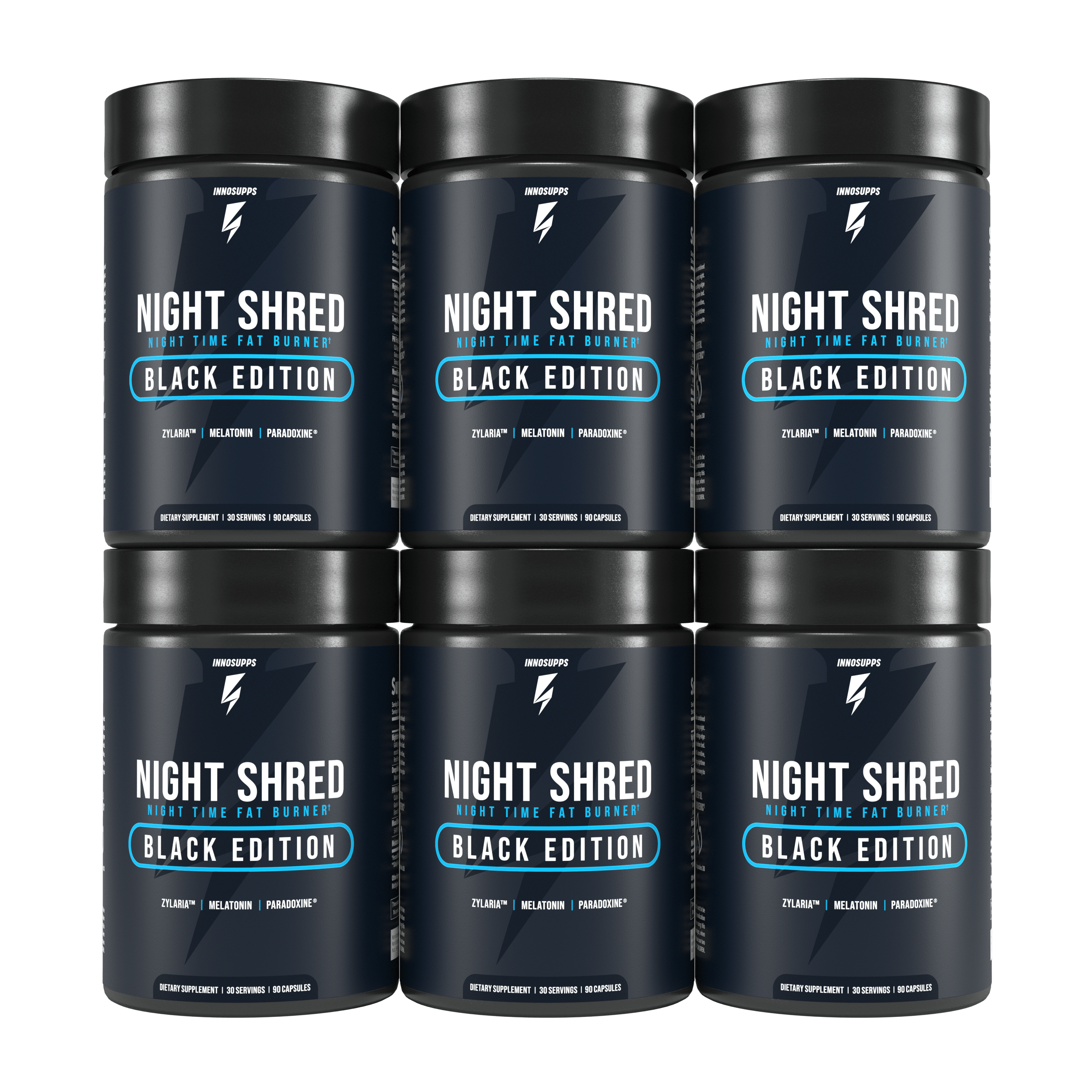 6 Bottles of Night Shred Black Special Offer